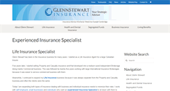 Desktop Screenshot of glennstewartinsurance.com