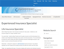 Tablet Screenshot of glennstewartinsurance.com